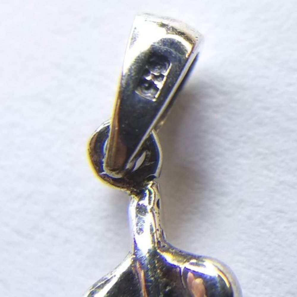 Mystic Fire Topaz Sterling Silver .79 Carat Pear Cut Leaf Drop Pendant (NWT) - Picture 3 of 11